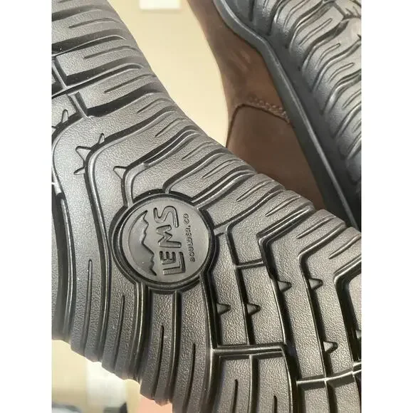 Lems  Epresso Brown Leather Chelsea Waterproof Boots Mens 7 Womens 8.5 Unisex - Picture 6 of 8